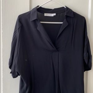 Black courier blouse